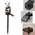 Modern Art Deco Waterproof Solar Plastic Resin Eagle Panda Squirrel House Simulated Animal LED Outdoor Light For Garden