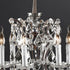 Traditional Vintage Candelabra Crystal Decor Iron Base 1-Light Table Lamp For Bedroom