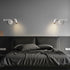 Modern Minimalist Cylinder Telescopic Swing Arm Iron 1-Light Wall Sconce Lamp For Bedroom