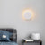 Modern Minimalist Iron Circle Ring 1-Light Wall Sconce Lamp For Bedroom