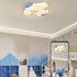 Contemporary Creative Iron PE Cartoon Airplane Design LED Kids Flush Mount Ceiling Light For Bedroom