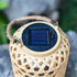 Contemporary Creative Solar Waterproof Lantern Weaving Plastic LED Portable Outdoor Light For Garden