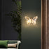 Contemporary Creative Butterfly Hardware Aluminum Acrylic LED Wall Sconce Lamp For Living Room