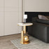 Contemporary Simplicity Sintered Stone Geometric Column Base Coffee Table For Living Room