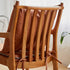 Traditional Vintage Square Solid Wood Dining Chair Backrest Armrest For Dining Room