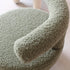 Contemporary Nordic Lambswool Wood Sponge Round Chair Backrest For Living Room