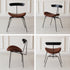 Contemporary Industrial Ant Arch Wood Rebar Leather Fabric Sponge Dining Chair Backrest For Dining Room