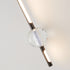 Modern Minimalist Strip Antler Orb Full Copper Crystal Silicone LED Wall Sconce Lamp For Bedroom