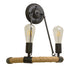 Traditional Farmhouse Iron Hemp Rope Half Circle 2-Light Wall Sconce Lamp For Dining Room
