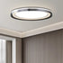 Modern Minimalist Round Aluminum Acrylic Shade LED Flush Mount Ceiling Light For Living Room