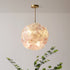 Modern Art Deco Cinquefoil Spherical Cylindrical Glass Iron 6/8 Light Chandelier For Living Room