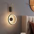 Modern Simplicity Aluminum Circle Ring Silicone Strip LED Wall Sconce Lamp For Living Room