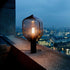 Contemporary Creative Heptagonal Cylinder Glass Iron 1-Light Table Lamp For Bedroom