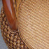 Traditional Vintage Orb Curved Bamboo Rattan Solid Wood Chair Backrest Armless For Living Room