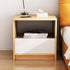 Modern Minimalist Square Table Top High Density Panel Nightstand 1-Drawer For Bedroom