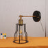 Contemporary Industrial Round Iron Cage 1-Light Wall Sconce Lamp For Living Room