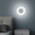 Contemporary Nordic Iron Acrylic Round LED Wall Sconce Lamp For Bedroom