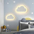 Contemporary Simplicity Aluminum Cloud Frame Silicone Strip LED Kids Wall Sconce Lamp For Bedroom