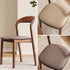 Contemporary Scandinavian Curved Back Ash Wood Sponge Dining Chair Backrest For Dining Room