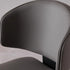 Modern Minimalist Square Cushion Microfiber Leather Carbon Steel Dining Chair Backrest For Dining Room