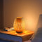 Traditional Chinese Bamboo Weaving Lantern 1-Light Table Lamp For Bedroom