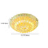 Contemporary Creative Round Irregular Shell Stained Glass 2/3/4 Light Flush Mount Ceiling Light For Living Room