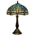 Traditional Tiffany Vintage Dragonfly Stained Glass 1-Light Table Lamp For Study