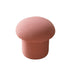 Contemporary Scandinavian Lambswool Cotton Hemp Sponge Wood Round Mushroom Vanity Stool Backless For Bedroom