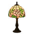 Traditional Tiffany Rose Flower Stained Glass Shade Zinc Alloy Base 1-Light Table Lamp For Study