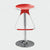 Contemporary Nordic Round ABS Metal Base Bar Stool Footrest Liftable Swivel For Dining Room