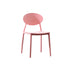 Contemporary Nordic Square Plastic Chair Backrest Armless For Living Room