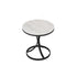 Modern Luxury Round Rock Slab Carbon Steel Coffee Table For Living Room