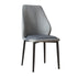 Contemporary Scandinavian Square Fabric Steel Dining Chair Backrest Armless For Dining Room