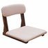 Traditional Japanese Square Paulownia Wood Cotton Linen Chair Tatami Backrest For Entertainment Room