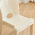 Contemporary Nordic Square Plastic Stackable Dining Chair Backrest For Dining Room