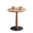 Traditional Rustic Oak Wood Round Side Table For Living Room