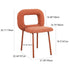 Contemporary Scandinavian Lambswool Donut Design Dining Chair Backrest For Dining Room