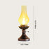 Traditional Vintage Candelabra Iron Glass 1-Light Table Lamp For Bedroom