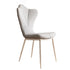 Contemporary Creative Petal Design Leather Upholstered Vanity Stool Backrest For Bedroom