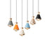 Contemporary Nordic Tapered Aluminum Acrylic LED Pendant Light For Living Room