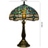 Traditional Tiffany Vintage Dragonfly Stained Glass 1-Light Table Lamp For Study