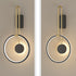 Modern Simplicity Aluminum Circle Ring Silicone Strip LED Wall Sconce Lamp For Living Room