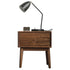 Traditional French Rectangular Wood End Table 1-Drawer For Living Room