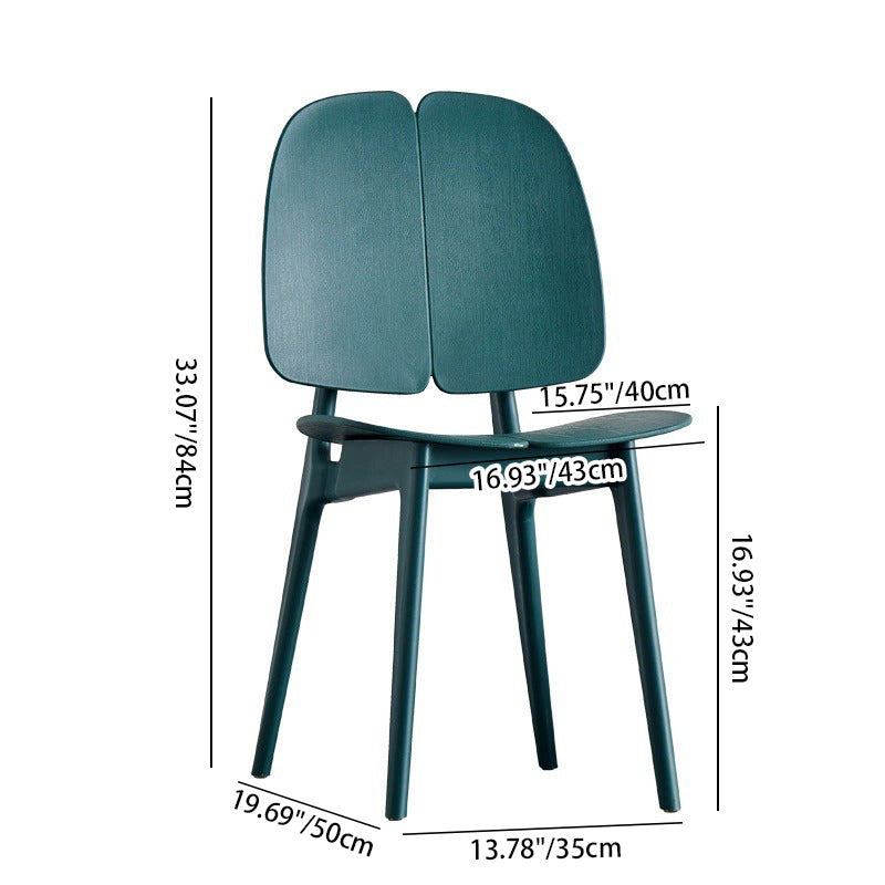 Modern Minimalist Square Frame PP Plastic Dining Chair Backrest For Dining Room