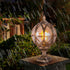 Traditional Colonial Globe Glass Aluminum 1-Light Outdoor Light For Garden