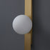 Modern Minimalist Strip Round Ball Brass Glass LED Wall Sconce Lamp For Bedroom