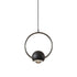 Contemporary Nordic Aluminum Circle Ring Liftable LED Pendant Light For Bedroom