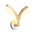 Traditional Japanese Curved Wood Acrylic LED Wall Sconce Lamp For Bedroom