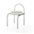 Contemporary Nordic Acrylic Velvet Sponge Round Arched Dining Chair Backrest For Dining Room