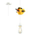 Modern Art Deco Kids Resin Airplane Cloud 1/3 Light Chandelier For Dining Room